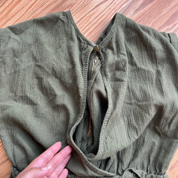 Olive Green Women's Jumpsuit - Picture 4 of 4